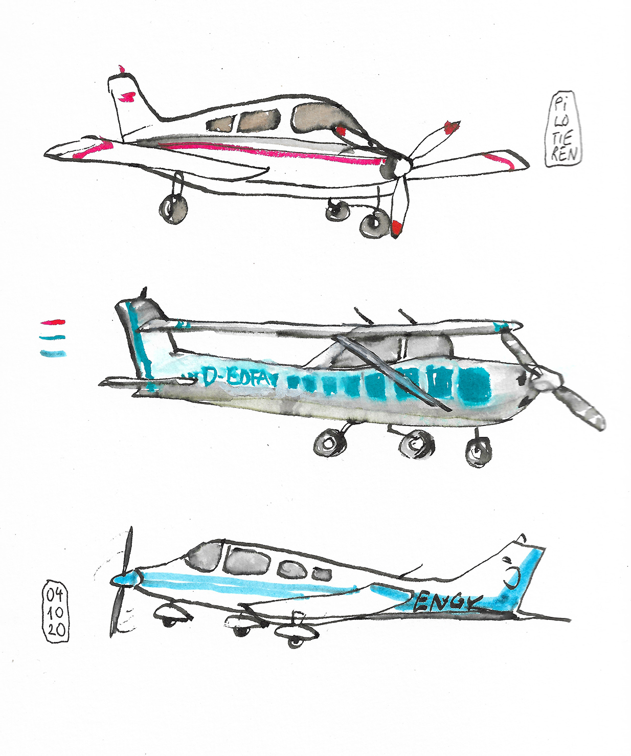 Pilotieren - Flugplatz Oesterdeichstrich